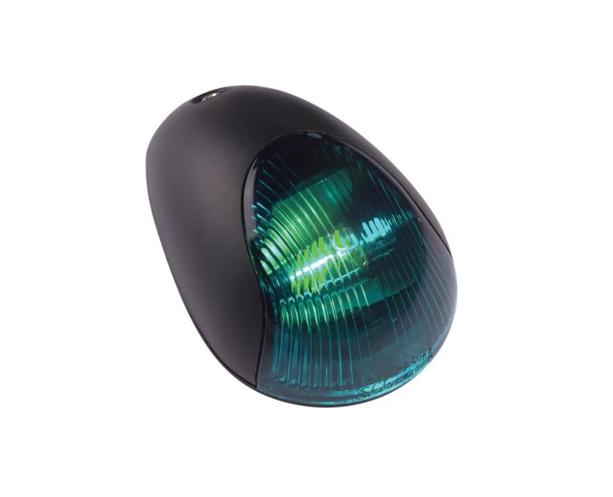 LUZ NAVEGACION PROA LUZ VERDE PLASTICO NEGRO (#23-3830G7)