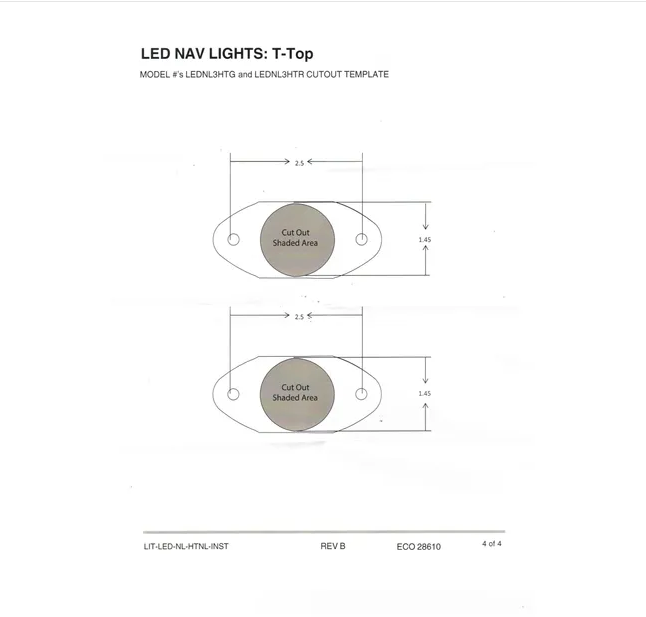 LUZ NAVEGACION PROA DE LATERALES VERDE MARCA LIVORSI (LED) (#LEDNL3G)