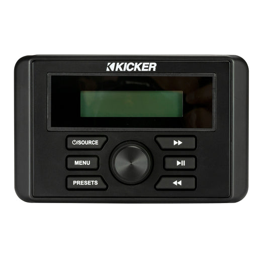 KICKER KMC3 Weather-Resistant Gauge-Style Media Center w/Bluetooth [46KMC3]