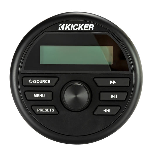 KICKER KMC2 Weather-Resistant Gauge-Style Media Center w/Bluetooth [46KMC2]