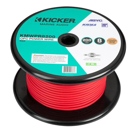 KICKER KMWPR8200 200' 8AWG Power Wire - Red [47KMWPR8200]
