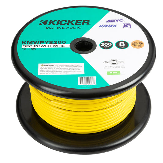 KICKER KMWPY8200 200' 8AWG Power Wire - Yellowu200b [47KMWPY8200]
