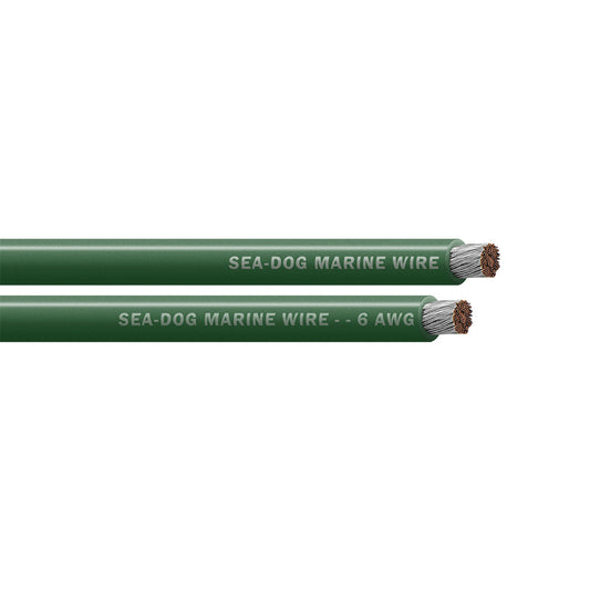 Sea-Dog 6 AWG Green Battery Cable - 25' [8006040]