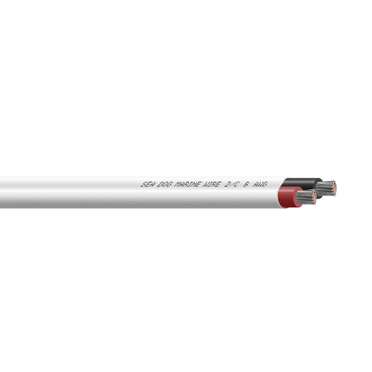 Sea-Dog 6/2 AWG Flat Duplex Wire Red/Black - 50' [8006201]