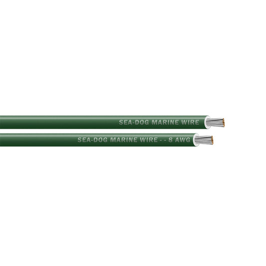 Sea-Dog 8 AWG Green Primary Wire - 100' [8008042]