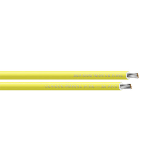 Sea-Dog 10 AWG Yellow Primary Wire - 250' [8010034]