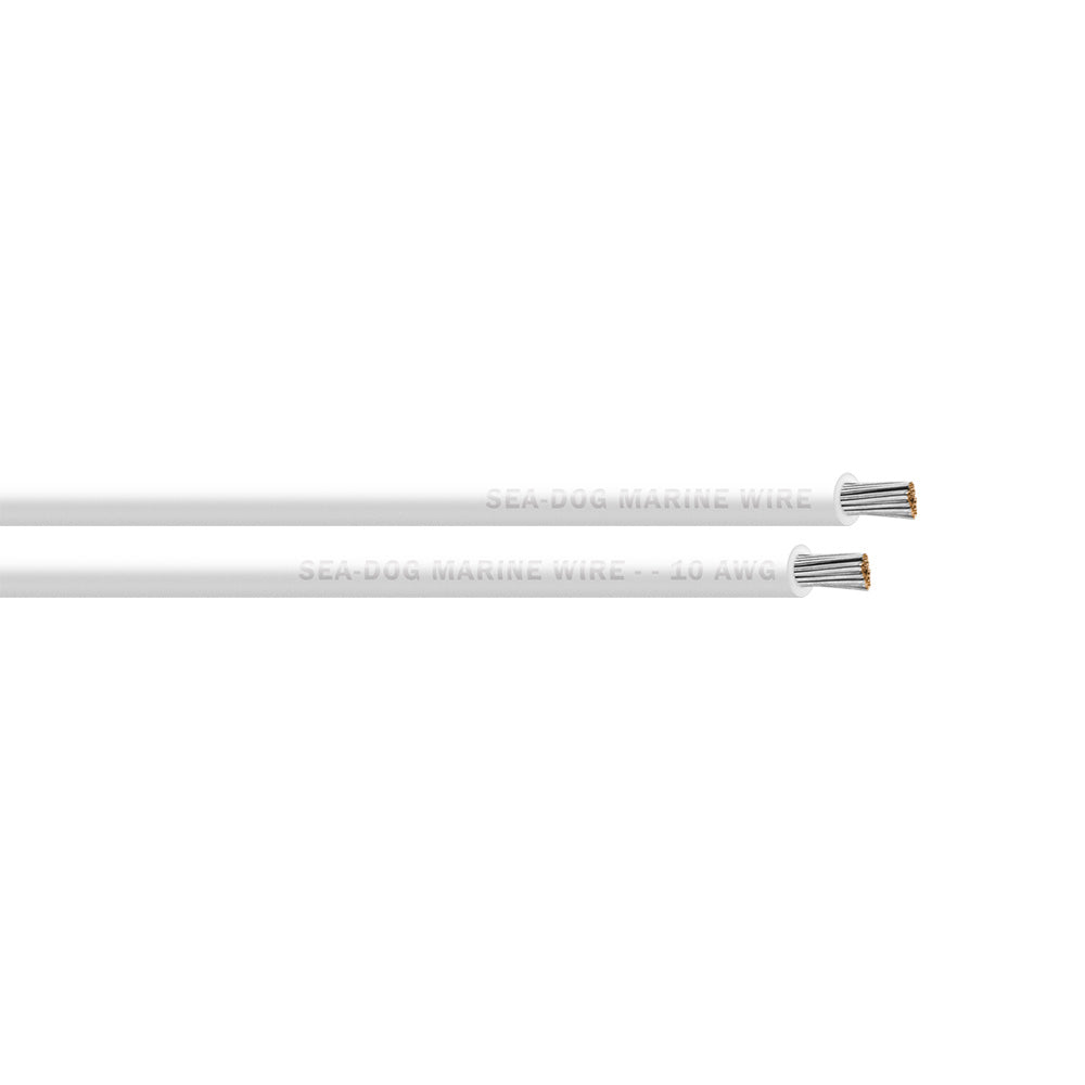 Sea-Dog 10 AWG White Primary Wire - 100' [8010052]