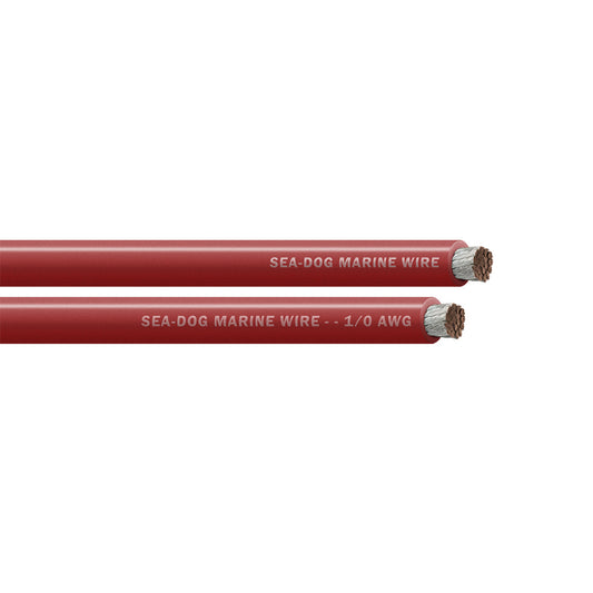 Sea-Dog 1/0 AWG Red Battery Cable - 100' [8011022]