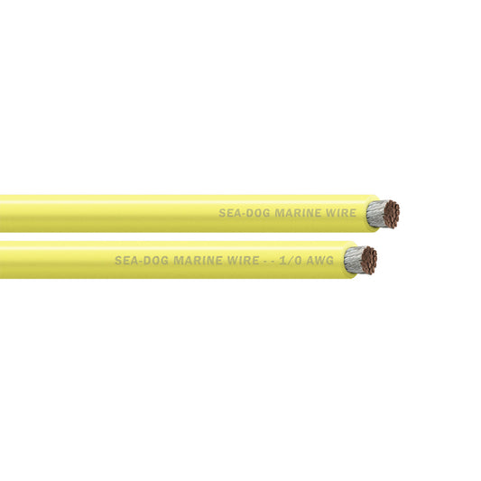 Sea-Dog 1/0 AWG Yellow Battery Cable - 50' [8011031]