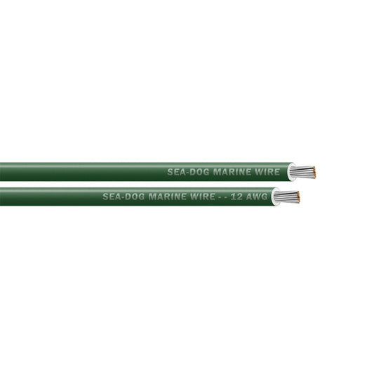 Sea-Dog 12 AWG Green Primary Wire - 250' [8012044]