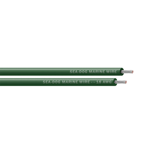 Sea-Dog 18 AWG Green Primary Wire - 1000' [8018049]