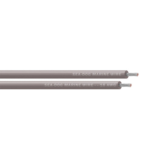 Sea-Dog 18 AWG Grey Primary Wire - 1000' [8018119]