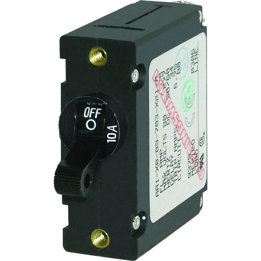 Blue Sea 7204 AC / DC Single Pole Magnetic World Circuit Breaker - 10 Amp [7204]