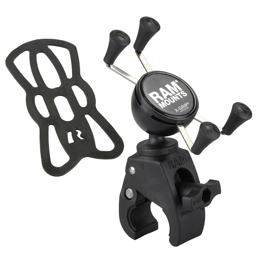 RAM Mount Tough-Claw Mount w/Universal X-Grip Phone Holder [RAM-HOL-UN7-400U]