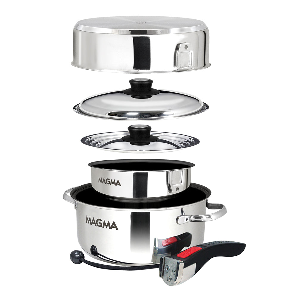 Magma 7 Piece Induction Non-Stick Cookware Set - Stainless Steel [A10-363-2-IND]