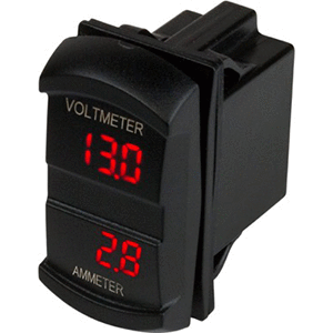 Sea-Dog Dual Volt/Amp Meter Rocker Style Switch [421645-1]