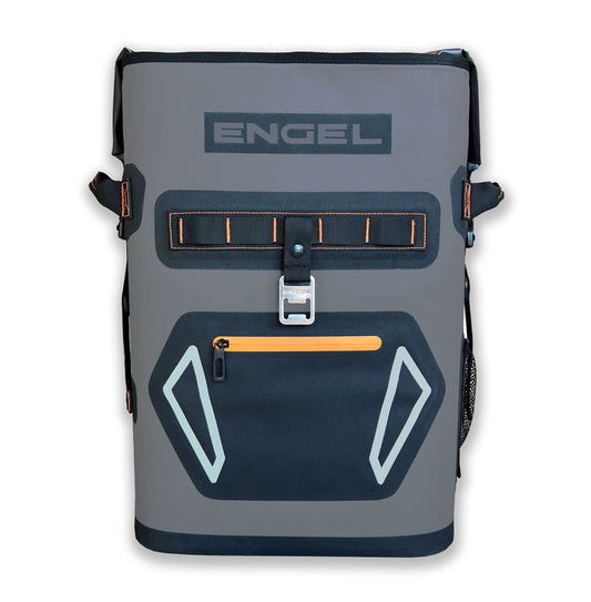 Engel 25QT Backpack Soft Cooler 25 (Gray/Orange)(#BP25-ORANGE)