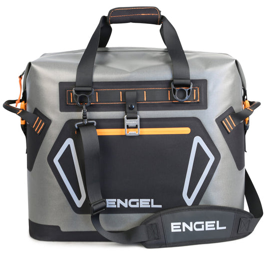 Engel 32QT Heavy-Duty Soft Sided Cooler Bag (Dark Gray/Orange)(#HD30-ORANGE)